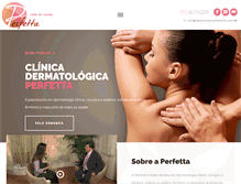 Tablet Screenshot of dermatologiaperfetta.com.br